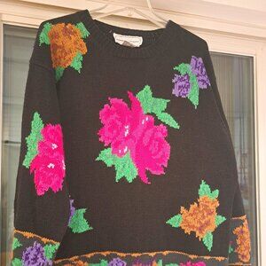 Cotton knit pullover sweater